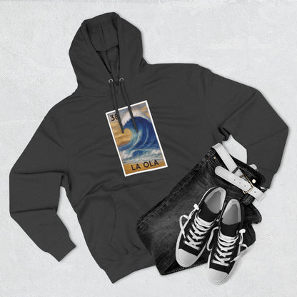 Wave Lotería Unisex - Pull-Over Cotton Blend Fleece Hoodie (La Ola)