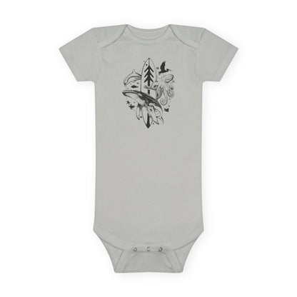 Ventana Monterey Bay by Thiago Bianchini - Baby Short Sleeve 100% Cotton Onesie
