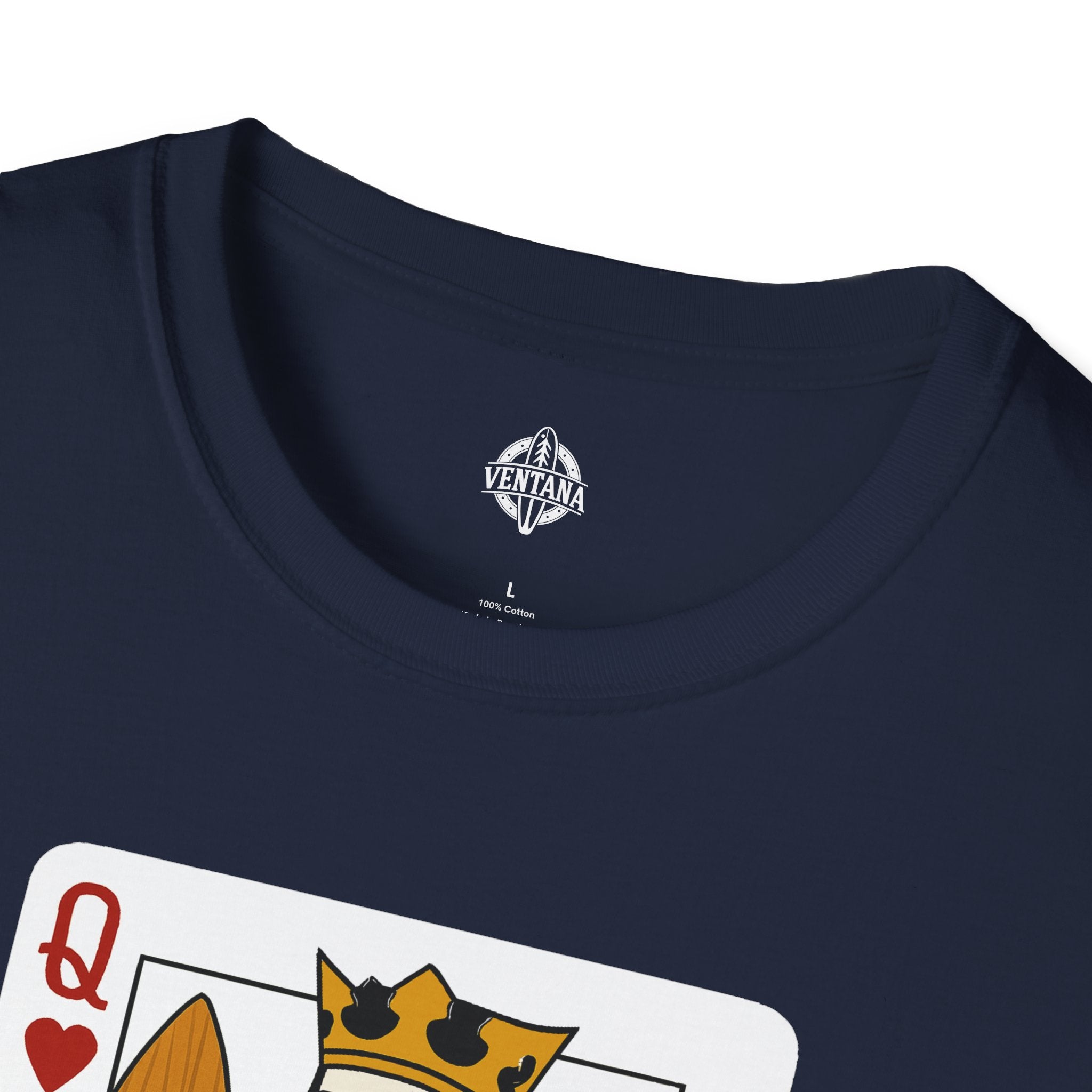 Queen of Hearts Surfer Unisex - U.S. Cotton T-Shirt