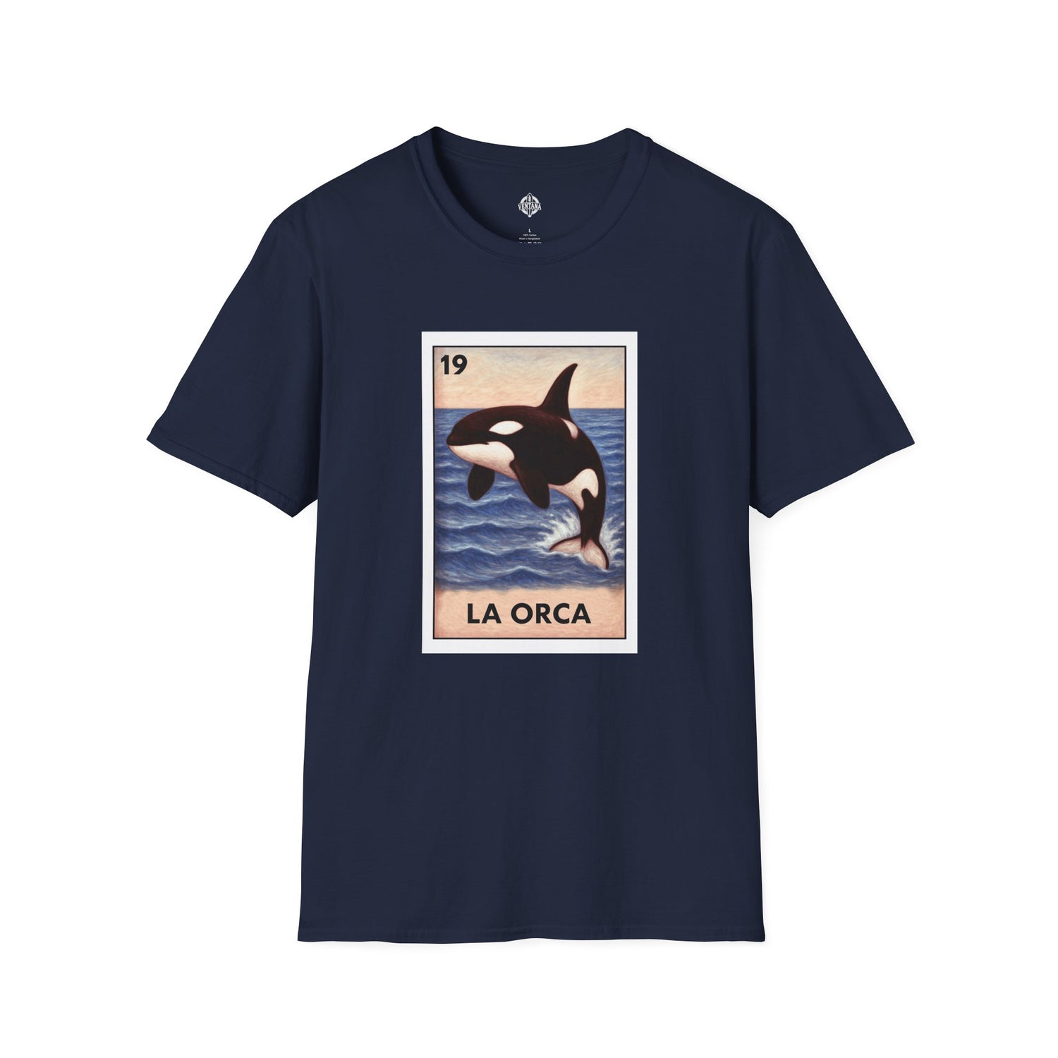 Orca Lotería Unisex - Soft Style U.S. Cotton T-Shirt (La Orca)
