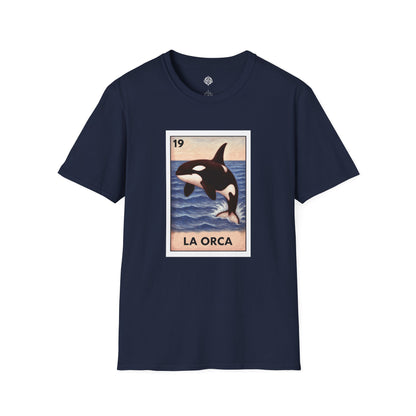 Orca Lotería Unisex - Soft Style U.S. Cotton T-Shirt (La Orca)
