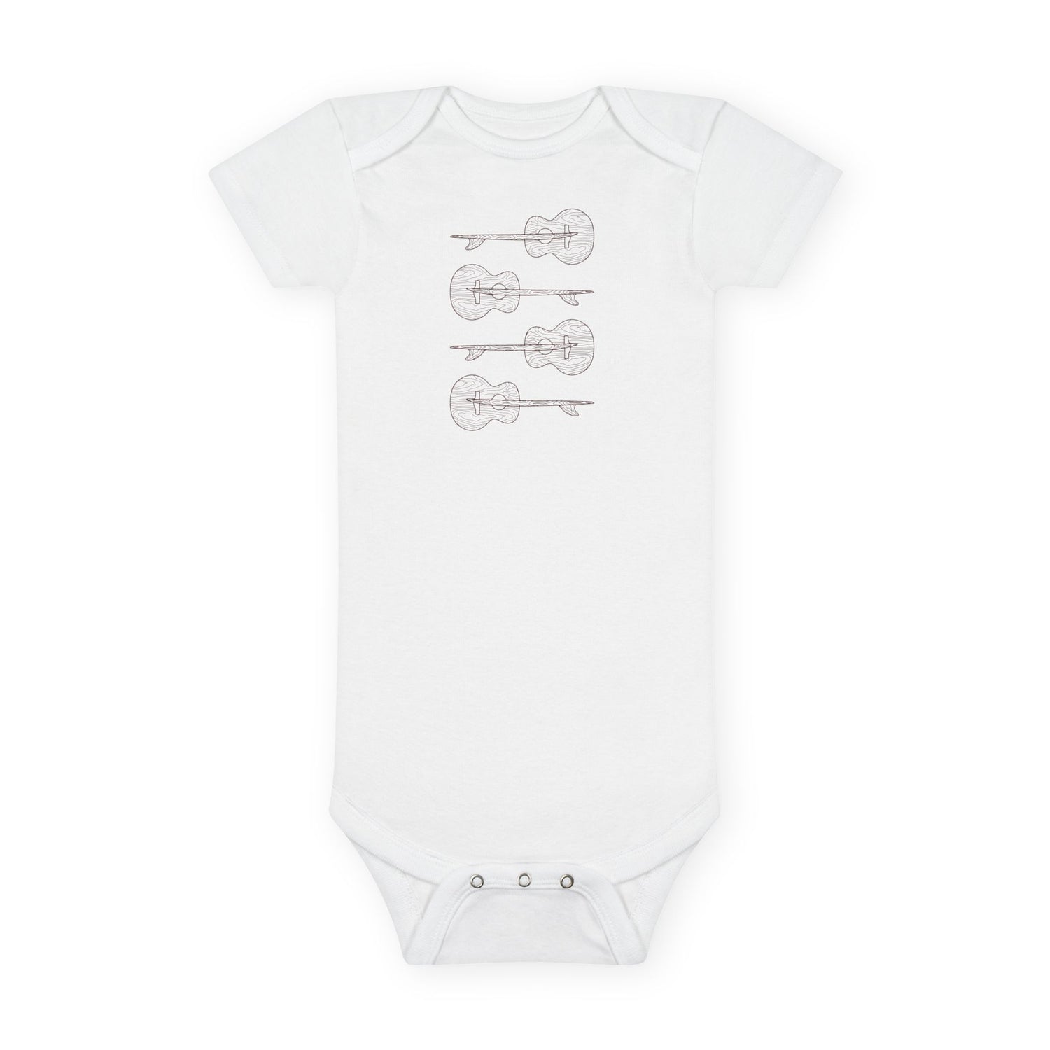 Ventana Santa Cruz Guitar Collab - Baby Short Sleeve 100% Cotton Onesie