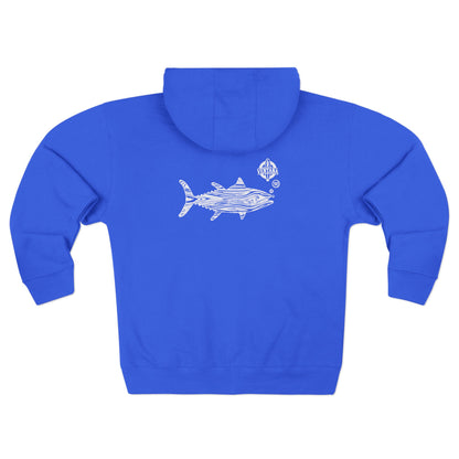 Ventana Wooden Tuna Unisex - Zip Cotton Blend Fleece Hoodie