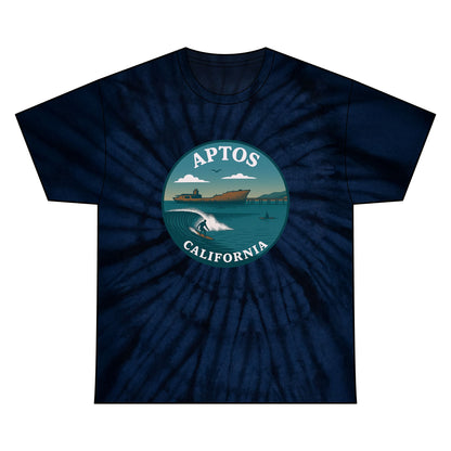 Aptos California Classic Unisex Tie Dye - 100% Cotton T-Shirt