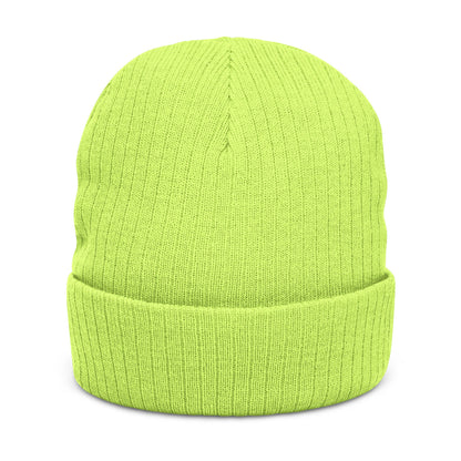 Aptos Junior High Surf Team - Embroidered Unisex Ribbed Knit Beanie with Recycled Polyester