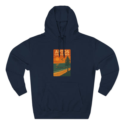 Aptos California Sunset Unisex - Pull-Over Cotton Blend Fleece Hoodie