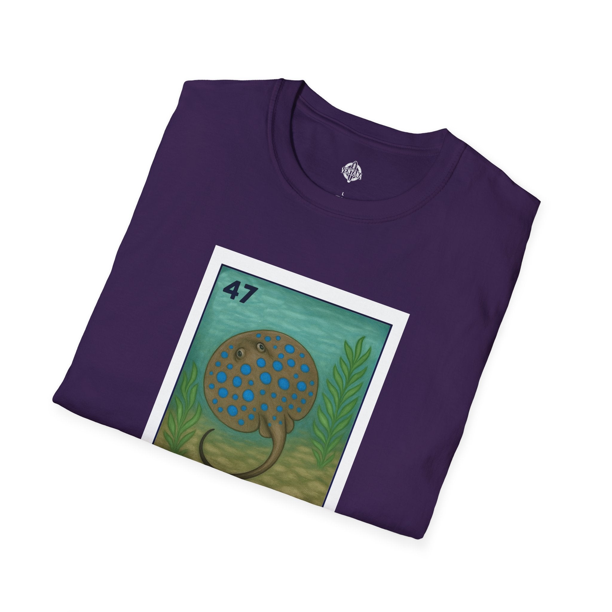 Stingray Lotería Unisex - Soft Style U.S. Cotton T-Shirt (La Raya Venenosa)