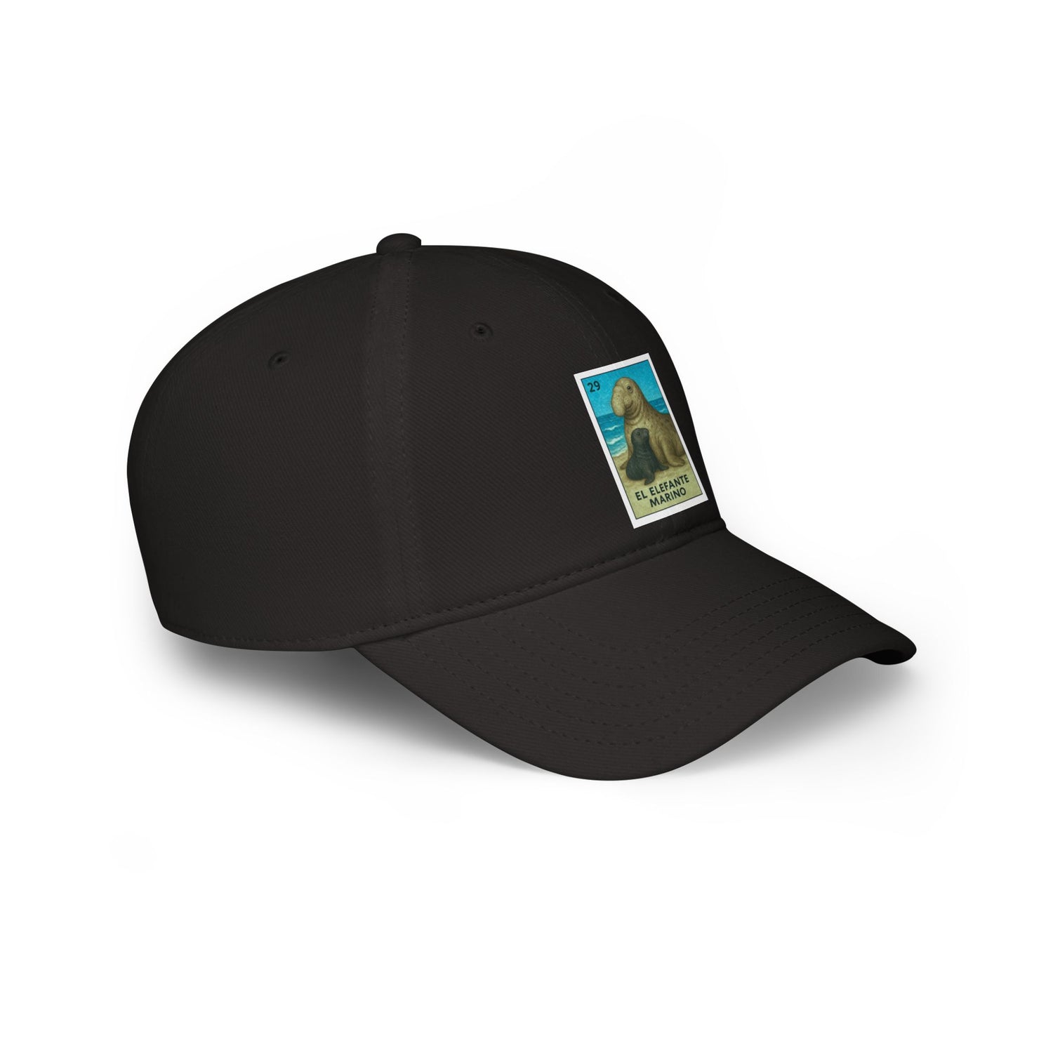 Elephant Seal Lotería Unisex - 100% Cotton Baseball Cap (El Elefante Marino)