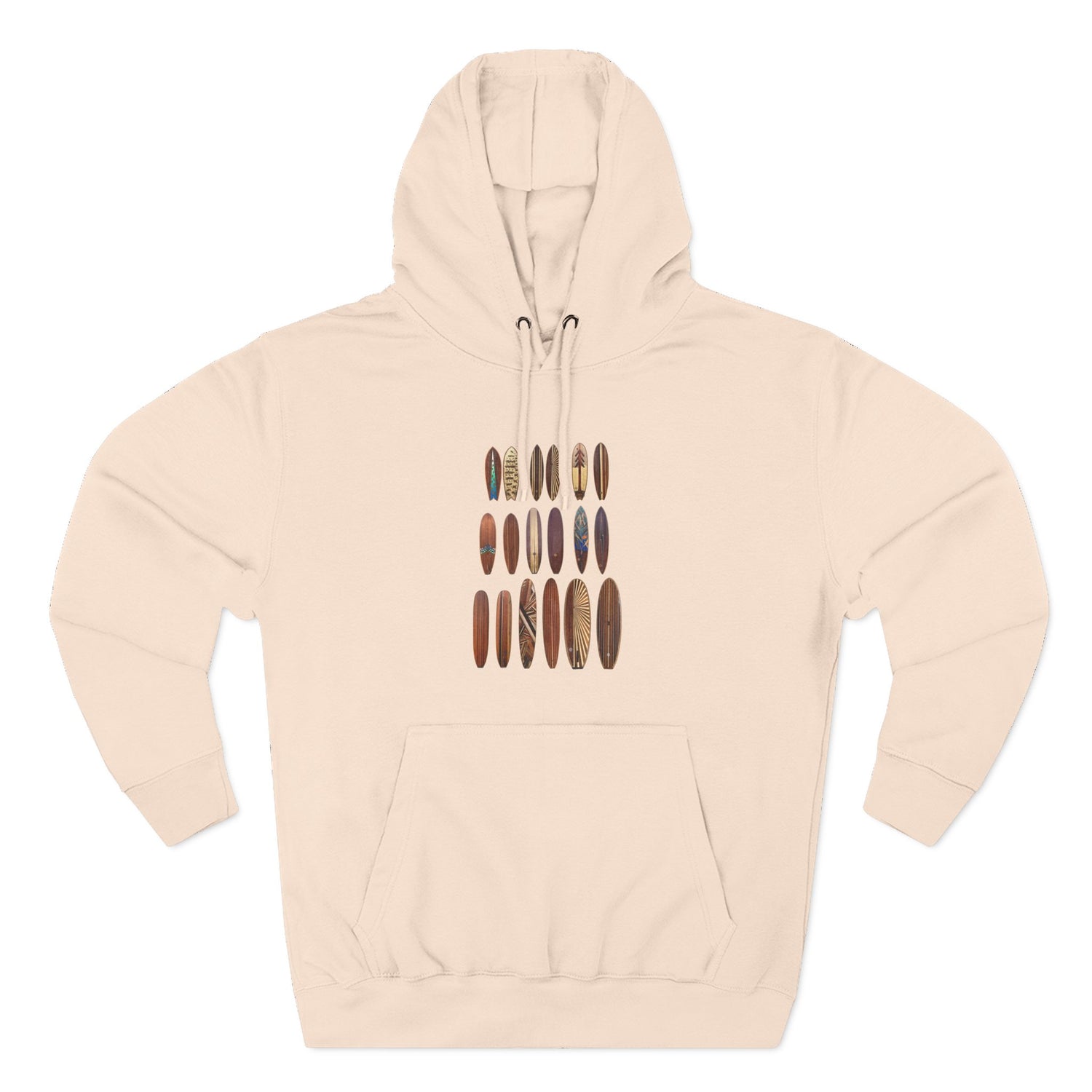 Ventana Wooden Surfboards Unisex - Pull-Over Cotton Blend Fleece Hoodie
