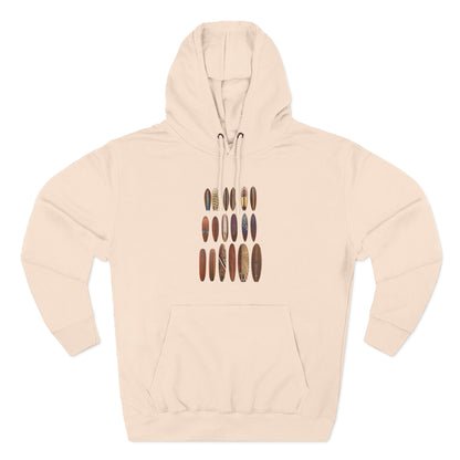 Ventana Wooden Surfboards Unisex - Pull-Over Cotton Blend Fleece Hoodie
