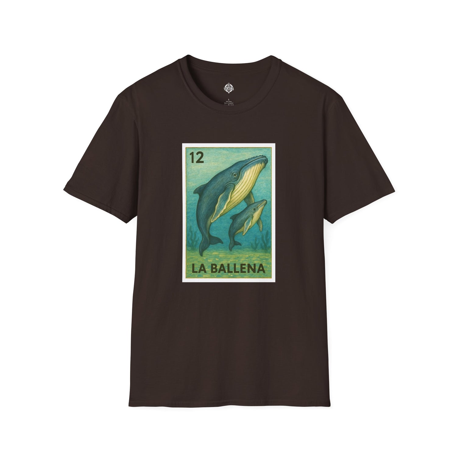Whale Lotería Unisex - Soft Style U.S. Cotton T-Shirt (La Ballena)