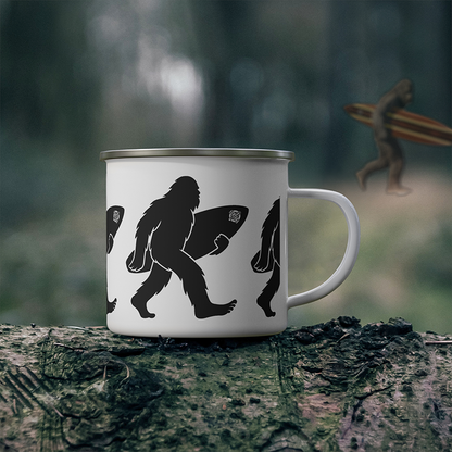 Ventana Surfsquatch Enamel Camping Mug