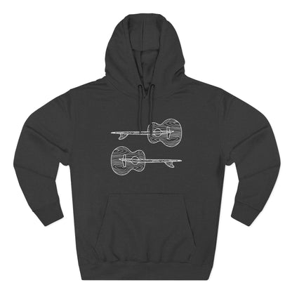 Ventana Santa Cruz Guitar Collab Unisex - Pull-Over Cotton Blend Fleece Hoodie