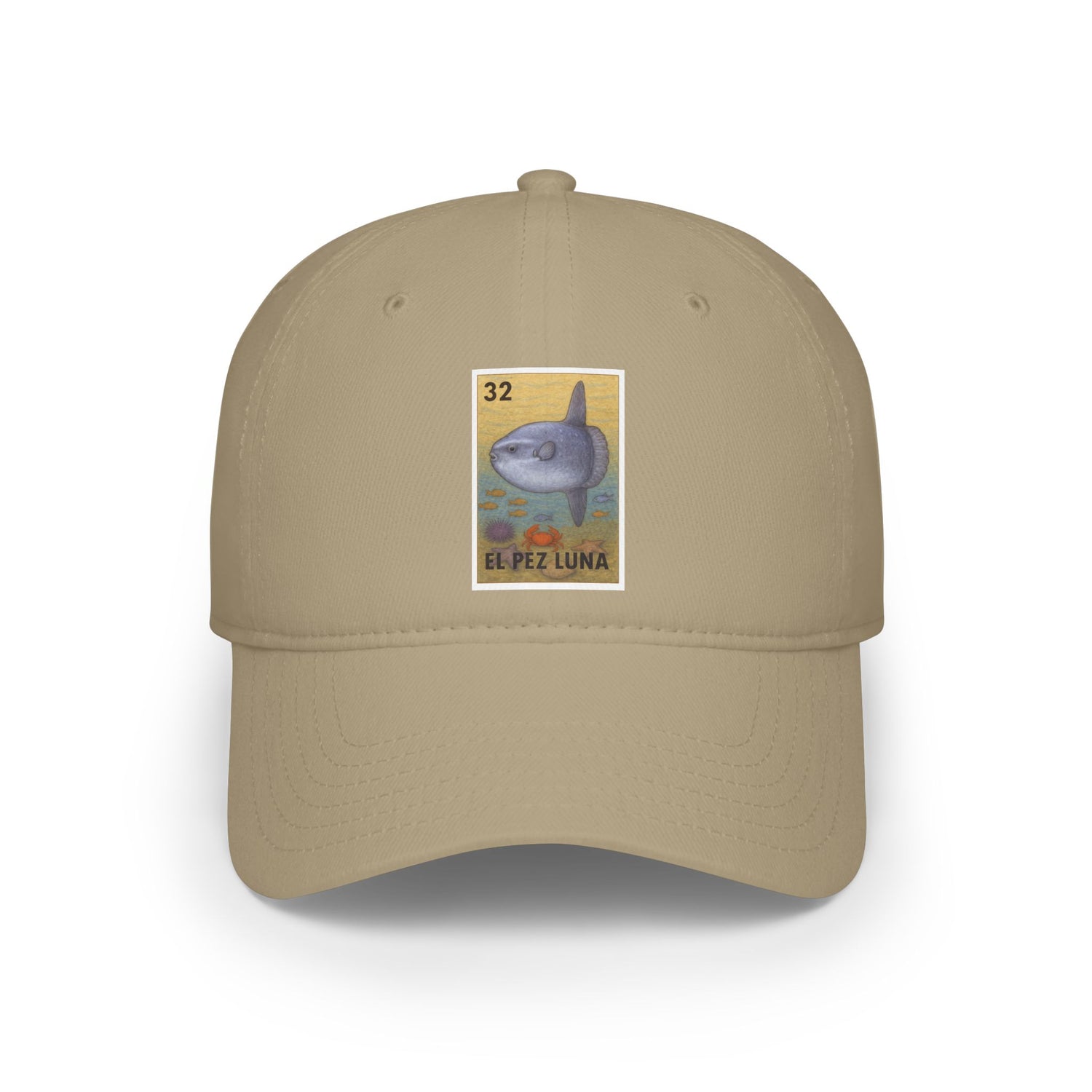 Sunfish Lotería Unisex - 100% Cotton Baseball Cap (El Pez Luna)