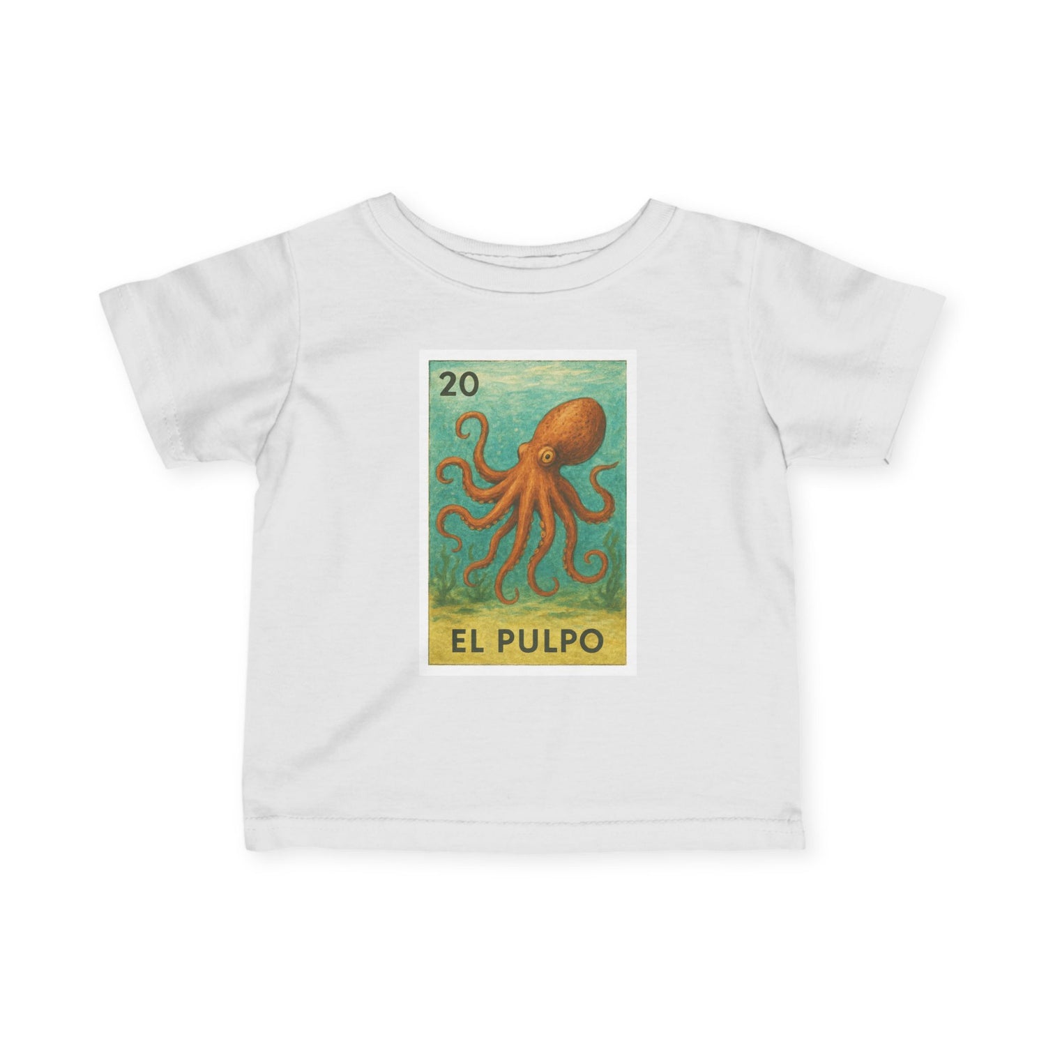 Octopus Lotería - Infant 100% Cotton T-Shirt (El Pulpo)