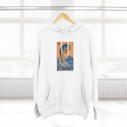 Dorado Lotería Unisex - Pull-Over Cotton Blend Fleece Hoodie (El Dorado)