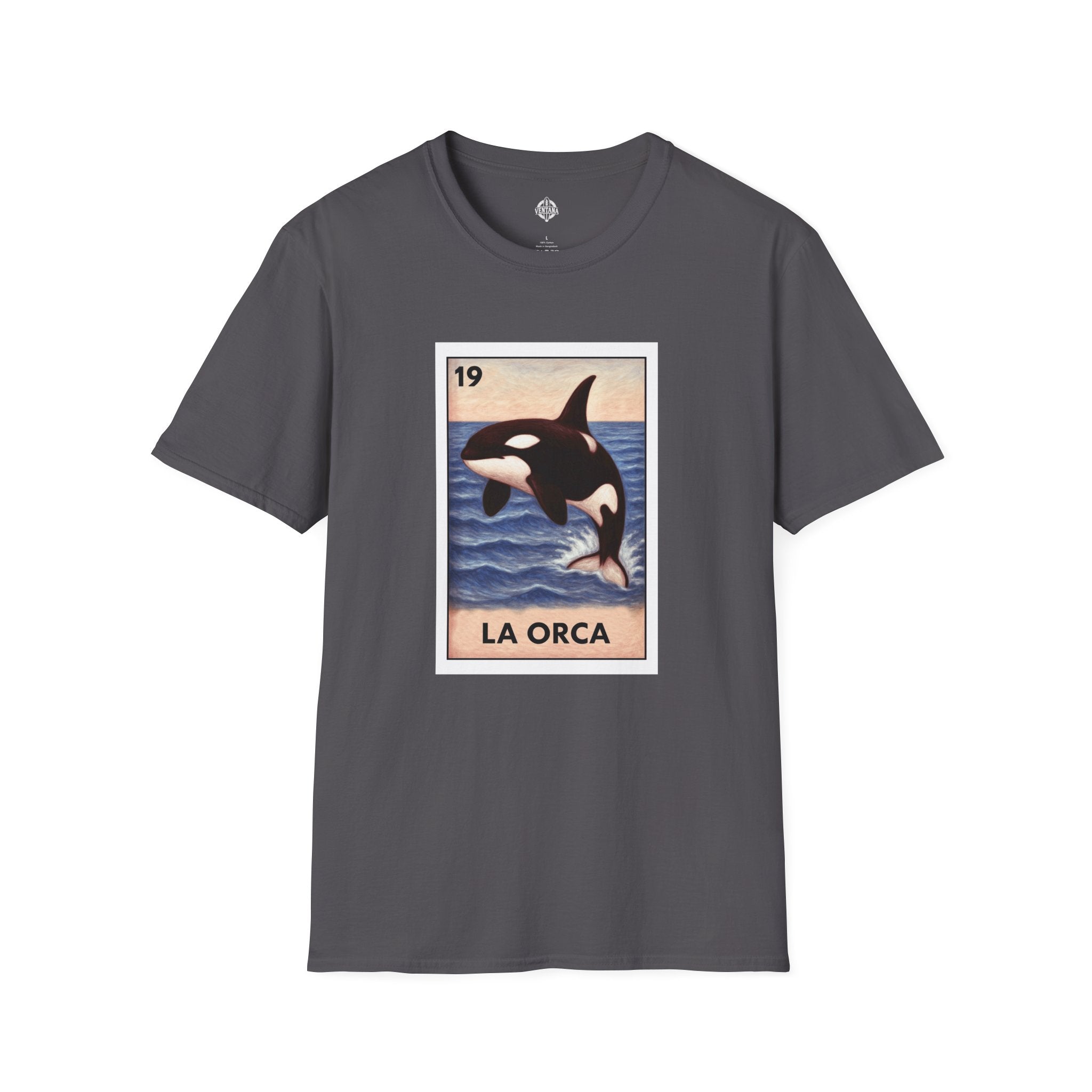 Orca Lotería Unisex - Soft Style U.S. Cotton T-Shirt (La Orca)