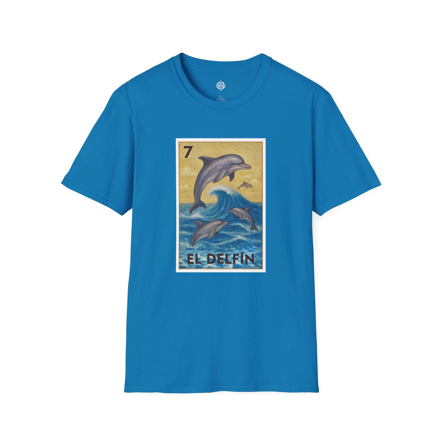 Dolphin Lotería Unisex - Soft Style U.S. Cotton T-Shirt (El Delfín)