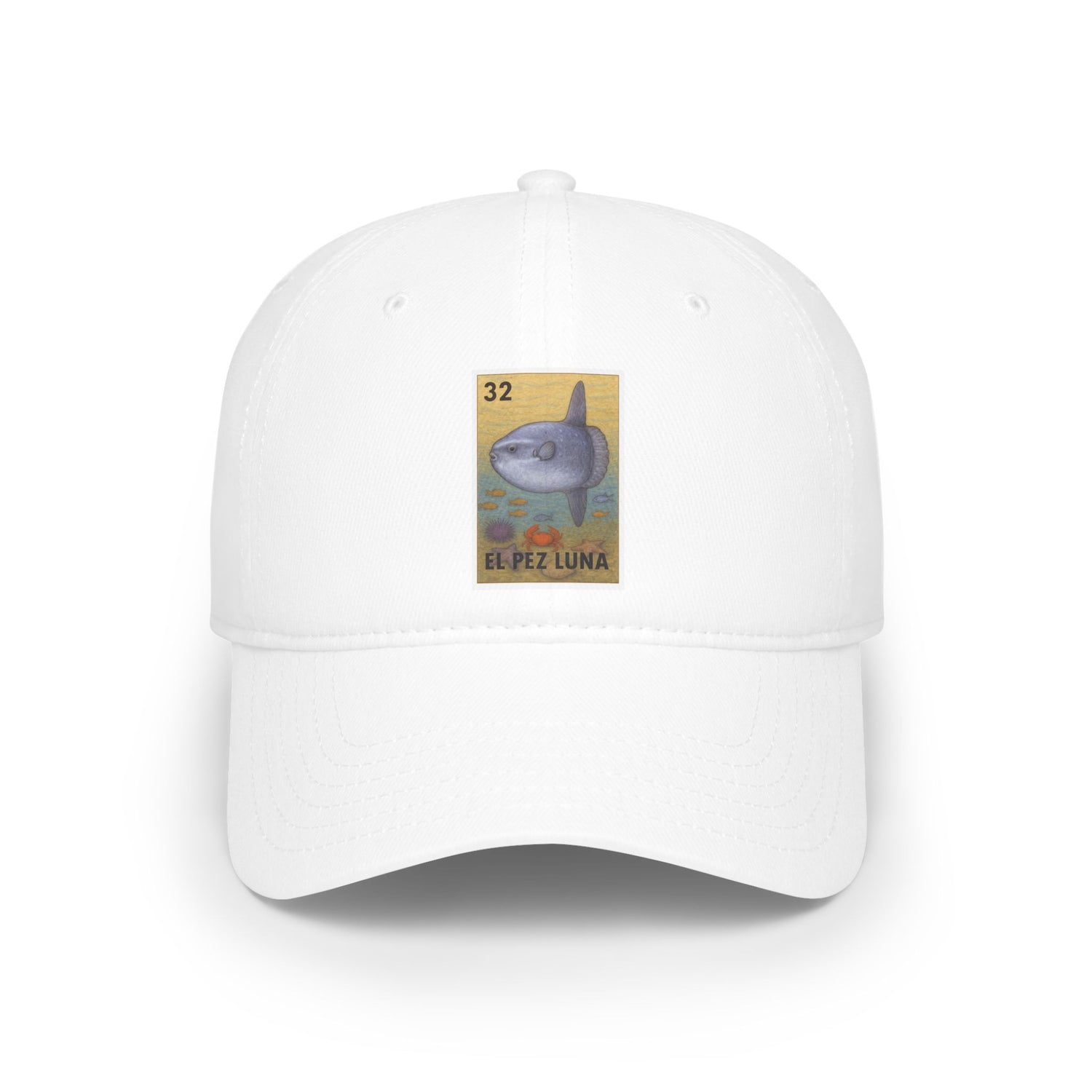 Sunfish Lotería Unisex - 100% Cotton Baseball Cap (El Pez Luna)