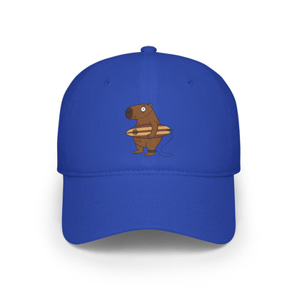 Capybara Surfer - 100% Cotton Baseball Cap