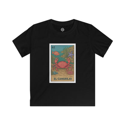 Crab Lotería Kids - Soft Style U.S. Cotton T-Shirt (El Cangrejo)