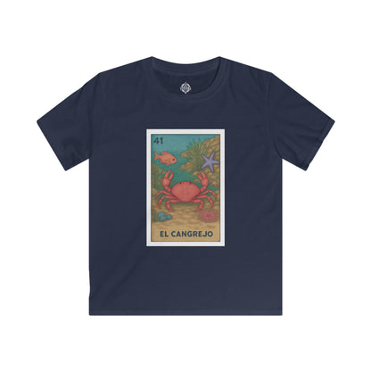 Crab Lotería Kids - Soft Style U.S. Cotton T-Shirt (El Cangrejo)