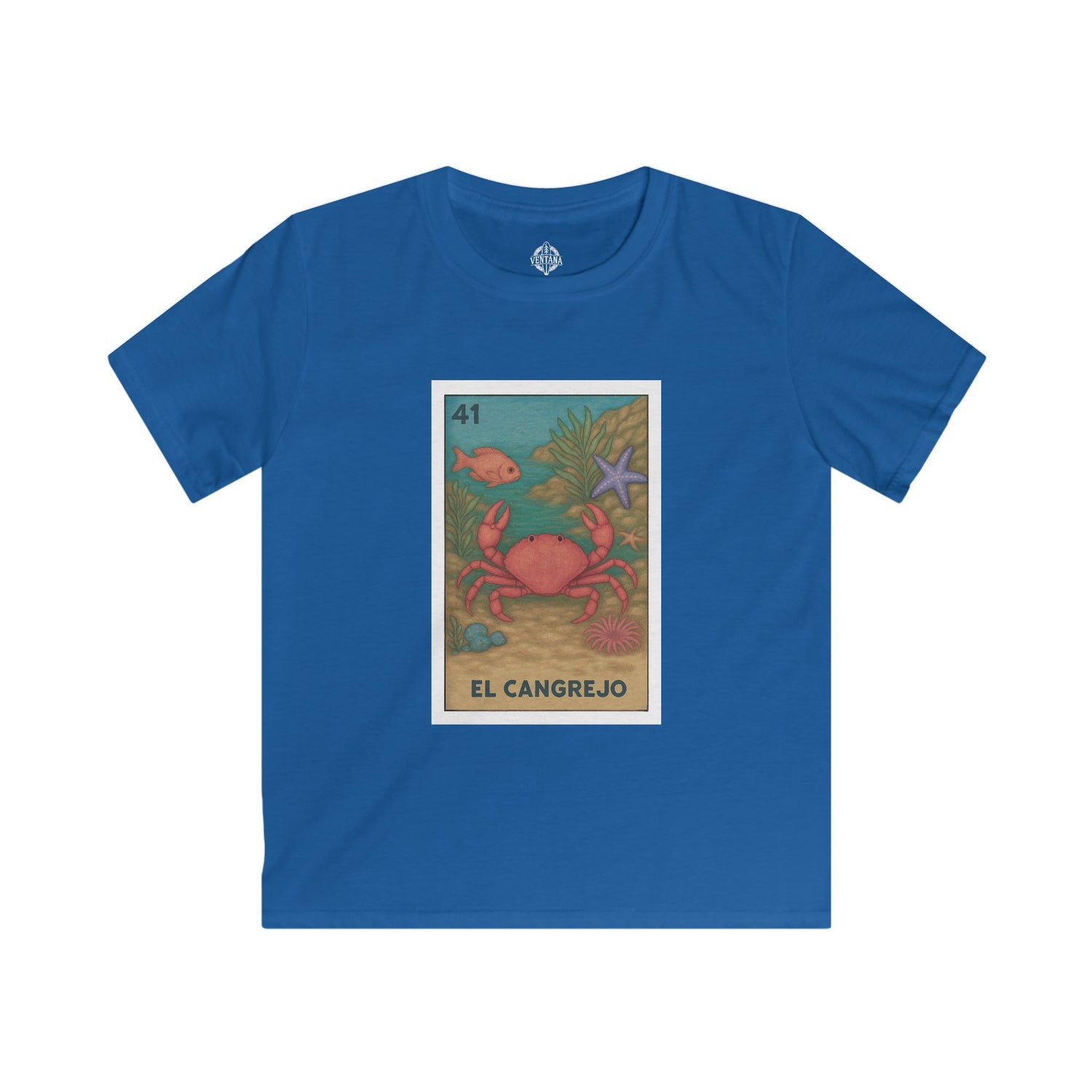 Crab Lotería Kids - Soft Style U.S. Cotton T-Shirt (El Cangrejo)