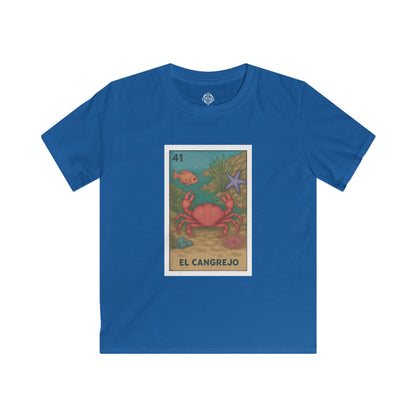 Crab Lotería Kids - Soft Style U.S. Cotton T-Shirt (El Cangrejo)