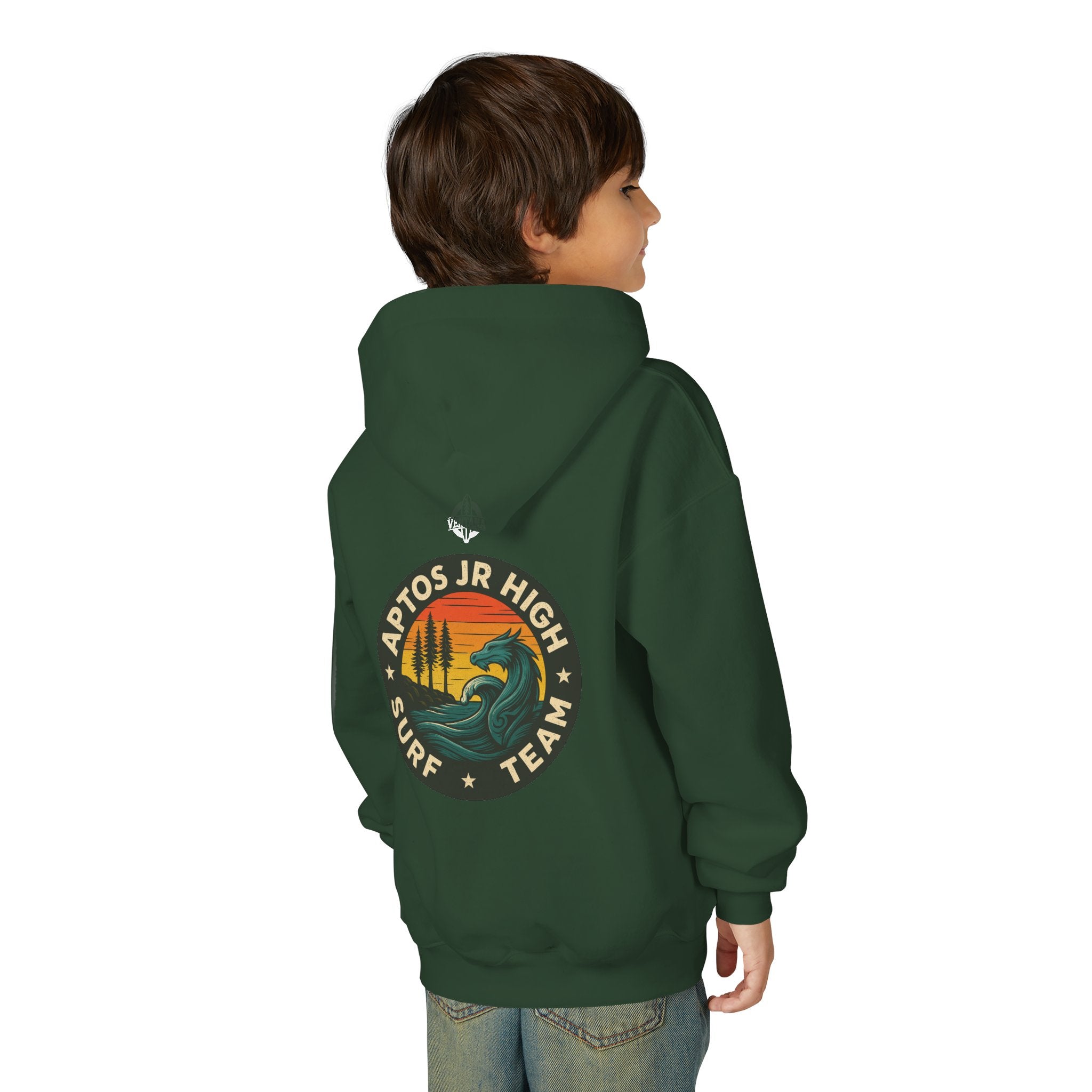 Aptos Jr High Surf Team Youth Pull-Over Hoodie - Heavy Blend Sweatshirt