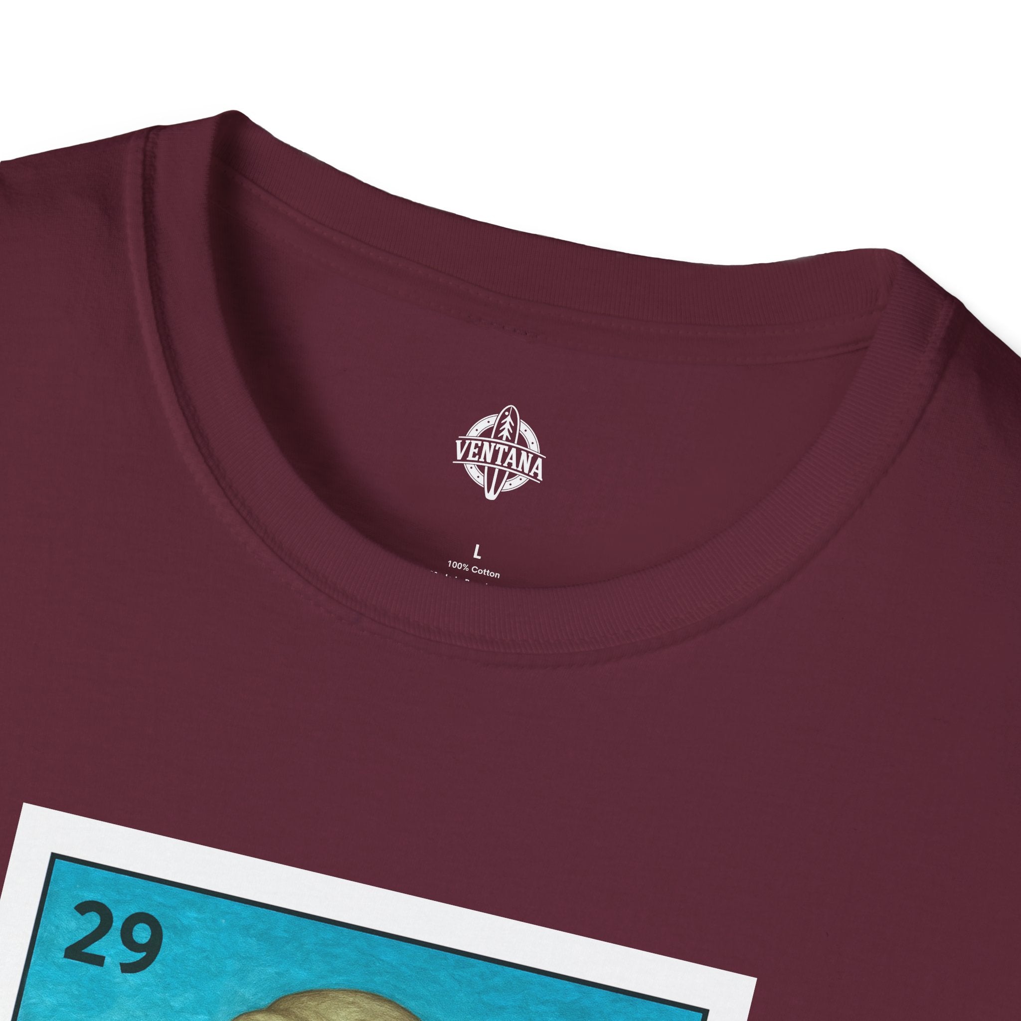 Elephant Seal Lotería Unisex - Soft Style U.S. Cotton T-Shirt (El Elefante Marino)