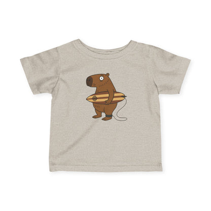 Capybara Surfer - Infant 100% Cotton T-Shirt