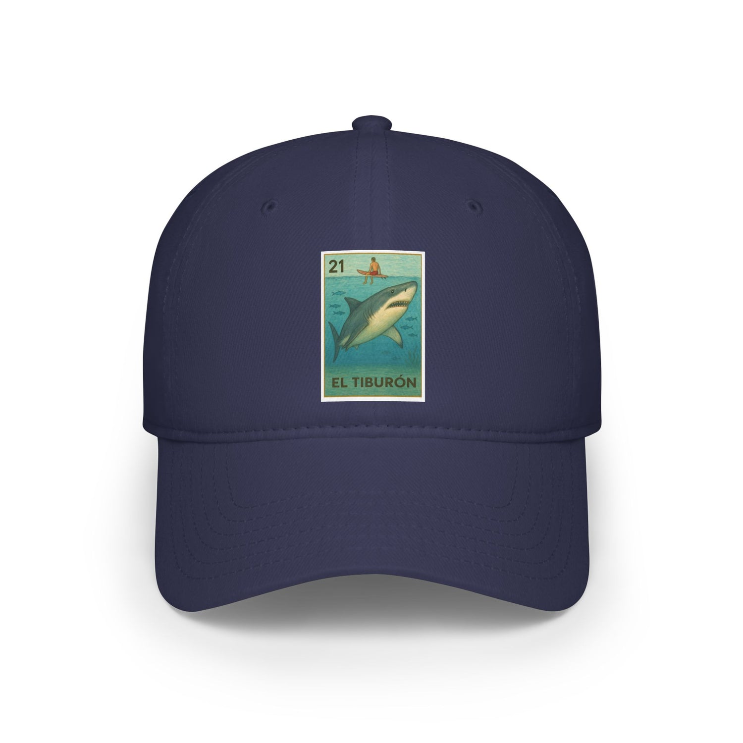 Shark Lotería Unisex - 100% Cotton Baseball Cap (El Tiburón)