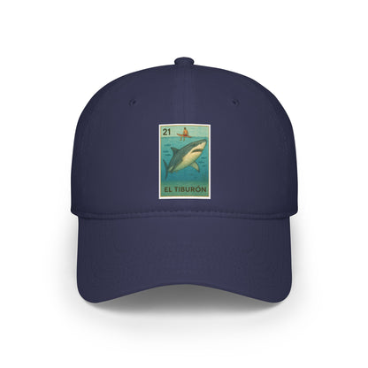 Shark Lotería Unisex - 100% Cotton Baseball Cap (El Tiburón)