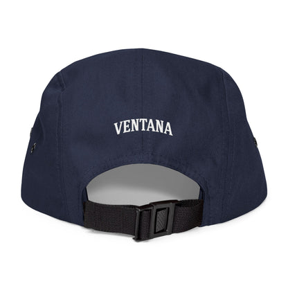 Ventana Three Board Embroidered 5 Panel Cap - 100% Cotton