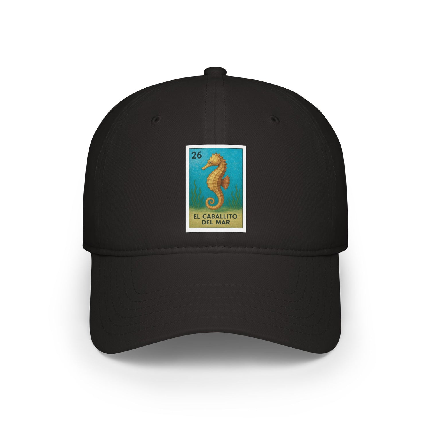 Seahorse Lotería Unisex - 100% Cotton Baseball Cap (El Caballito del Mar)