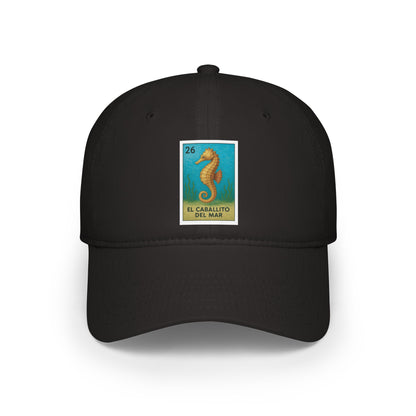 Seahorse Lotería Unisex - 100% Cotton Baseball Cap (El Caballito del Mar)