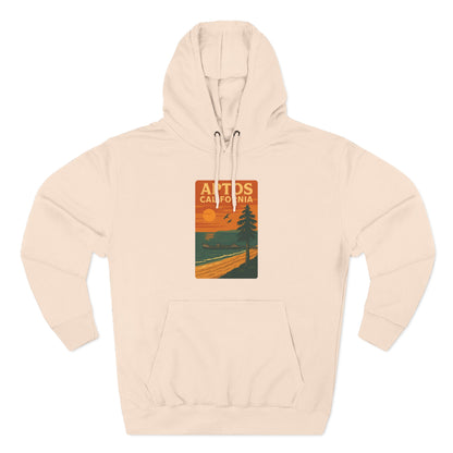 Aptos California Sunset Unisex - Pull-Over Cotton Blend Fleece Hoodie