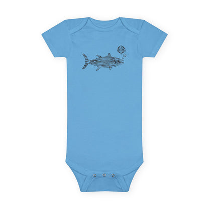 Ventana Wooden Tuna - Baby Short Sleeve 100% Cotton Onesie