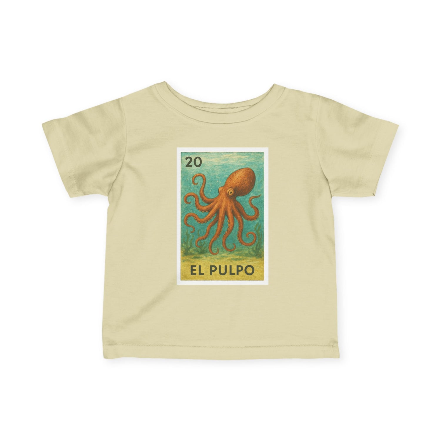 Octopus Lotería - Infant 100% Cotton T-Shirt (El Pulpo)
