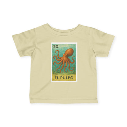 Octopus Lotería - Infant 100% Cotton T-Shirt (El Pulpo)