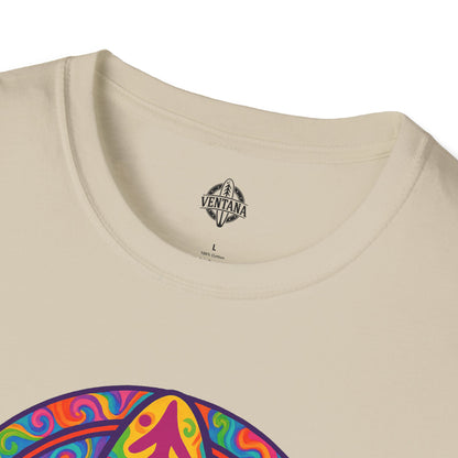 Ventana Psychedelic Treefish Logo - Soft Style U.S. Cotton T-Shirt