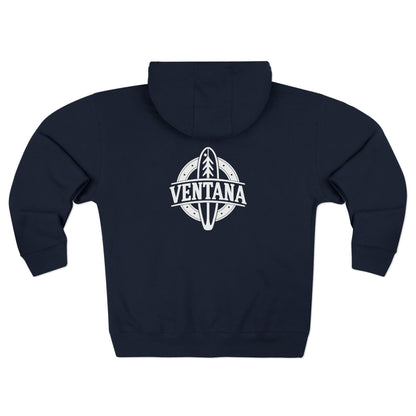 Ventana Treefish Logo Unisex - Zip Cotton Blend Fleece Hoodie