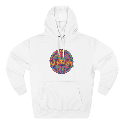 Ventana Psychedelic Treefish Logo Unisex - Pull-Over Cotton Blend Fleece Hoodie