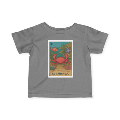 Crab Lotería - Infant 100% Cotton T-Shirt (El Cangrejo)