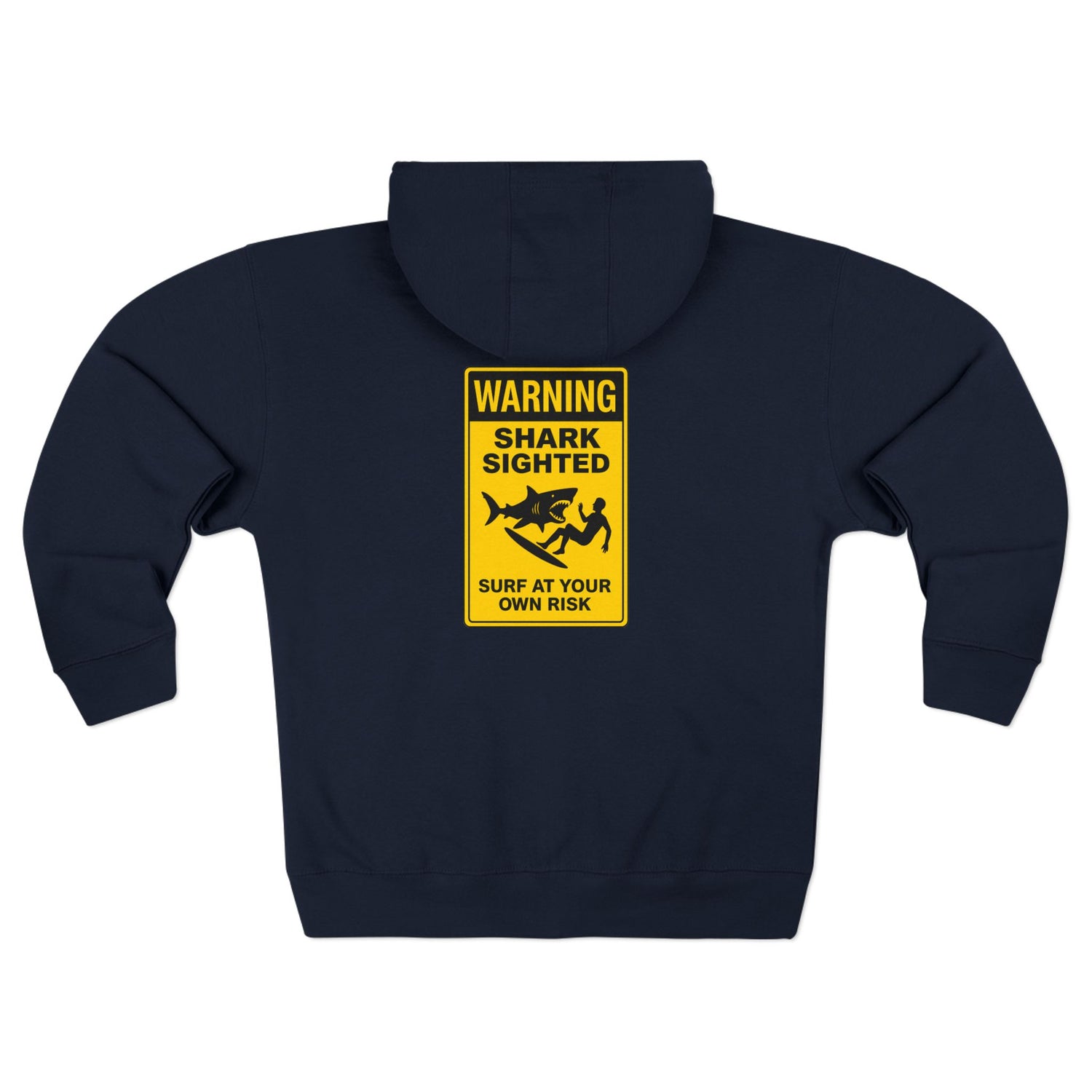 Shark Sighted Unisex - Zip Cotton Blend Fleece Hoodie