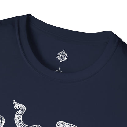 Ventangle Octopus Unisex - Soft Style U.S. Cotton T-Shirt