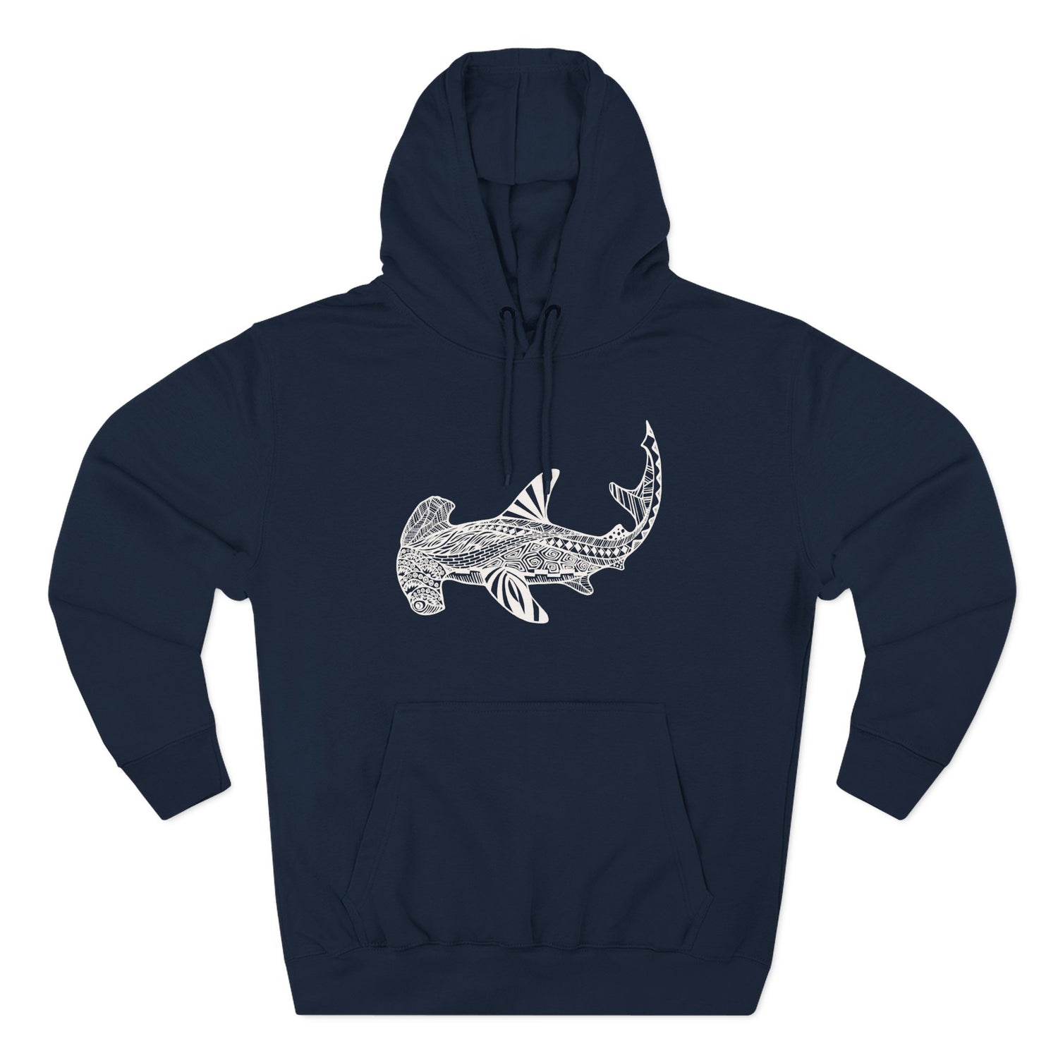 Ventangle Hammerhead Unisex - Pull-Over Cotton Blend Fleece Hoodie