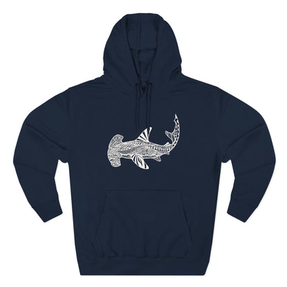 Ventangle Hammerhead Unisex - Pull-Over Cotton Blend Fleece Hoodie