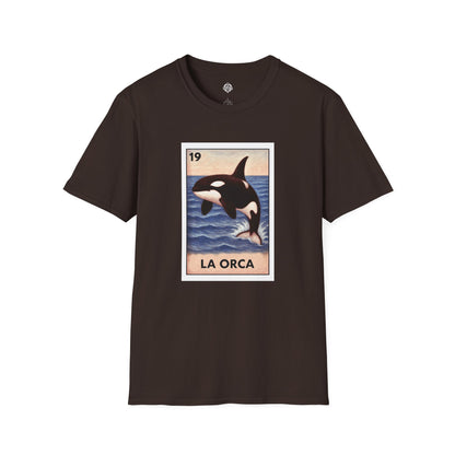 Orca Lotería Unisex - Soft Style U.S. Cotton T-Shirt (La Orca)