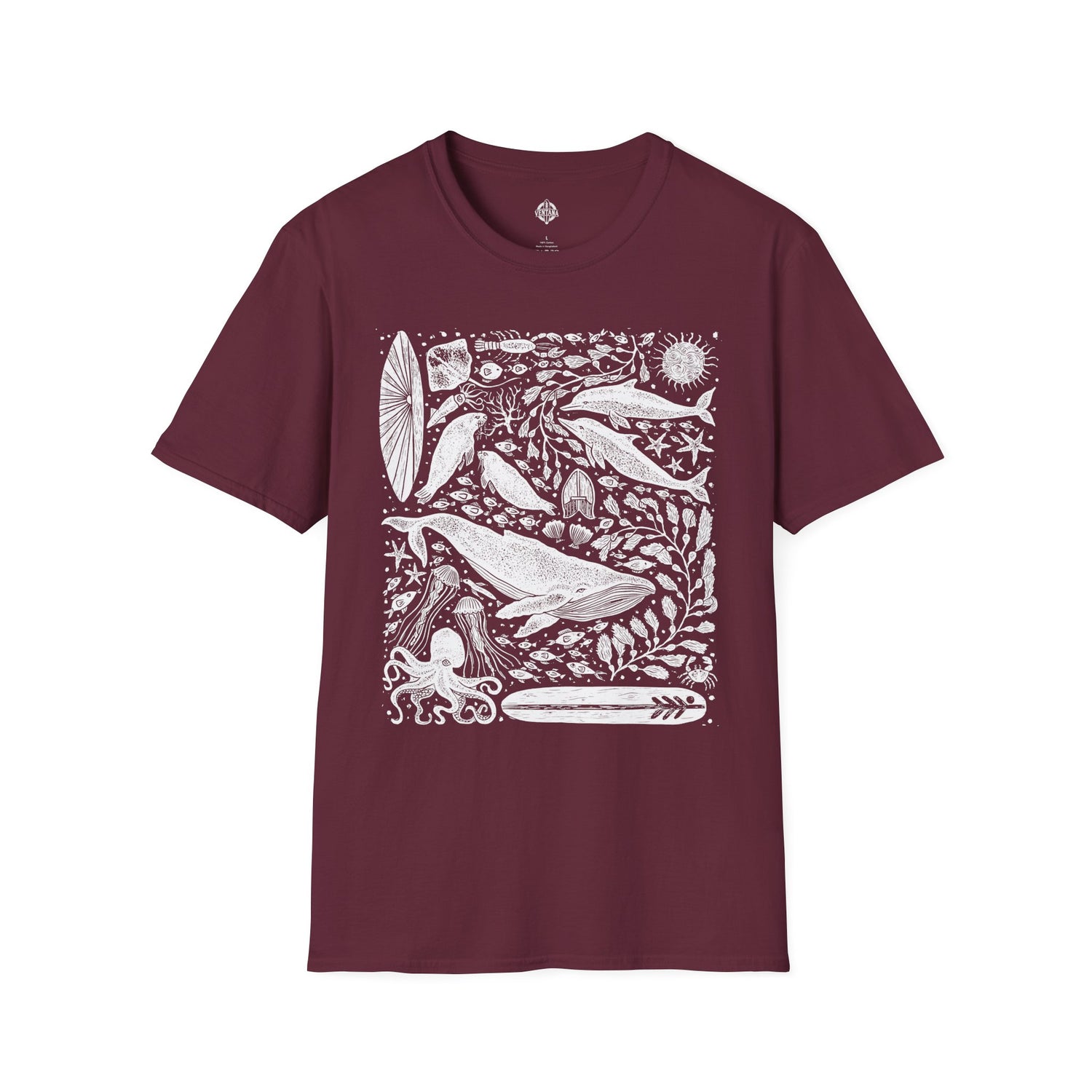 Ventana Marine Life by Lili Arnold Unisex - Soft Style U.S. Cotton T-Shirt